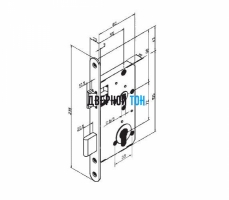 Механизм замка Abloy 4292 чертеж