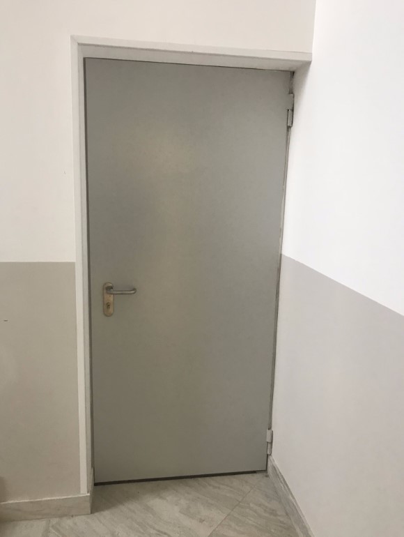 Металлическая противопожарная дверь Ei 60 RAL 7035